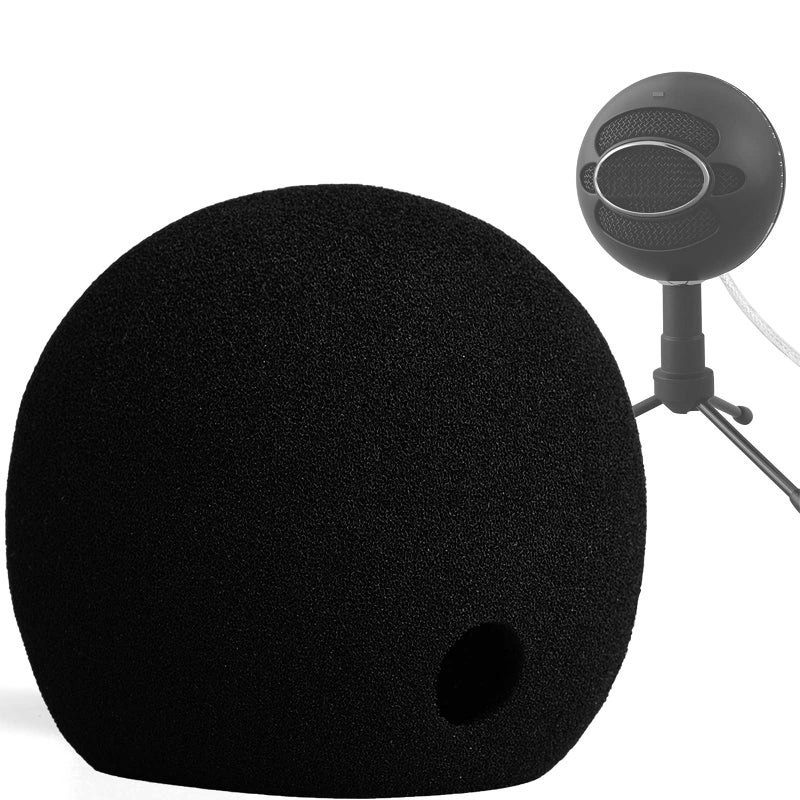 Chromlives Mic Foam Cover Compatible with Blue Snowball Ice,Pop Filfter Windscreen Cover Compatible with Blue Snowball - Image 1